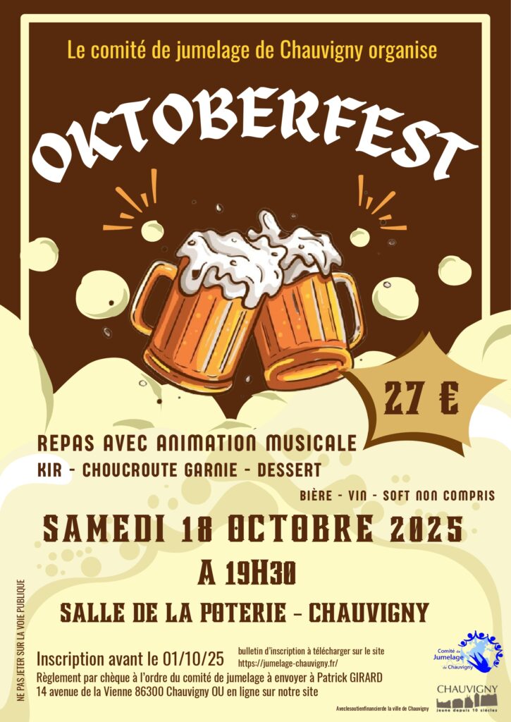 Pour s'inscrire, rendez-vous en page "Evènements"